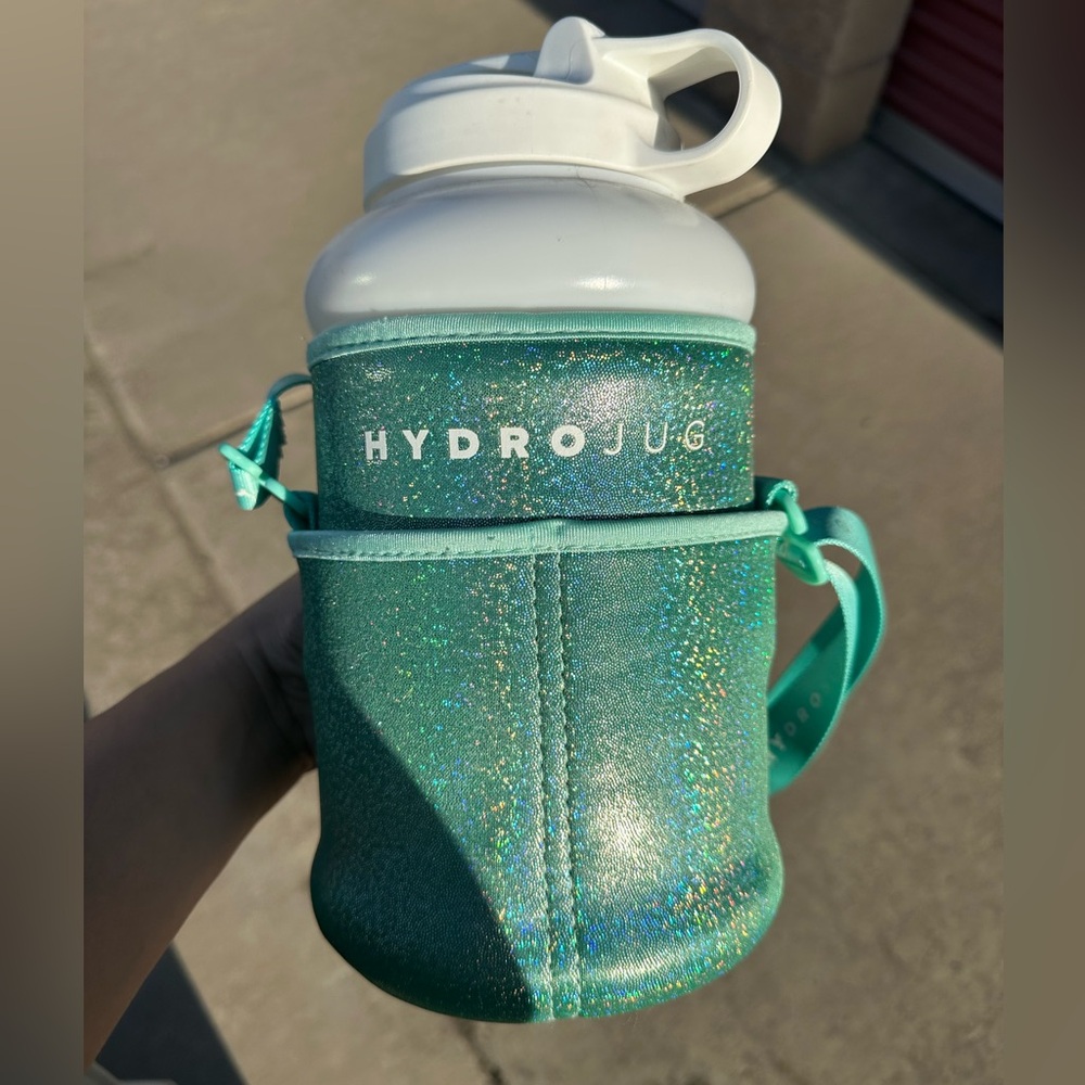 HydroJug Teal Glitter jug